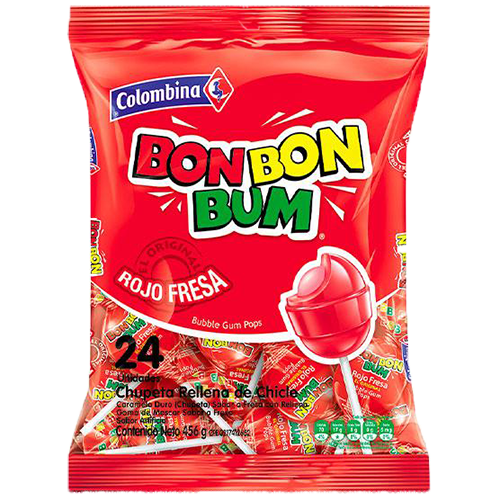bonbon bum fresa 24 u bolsa