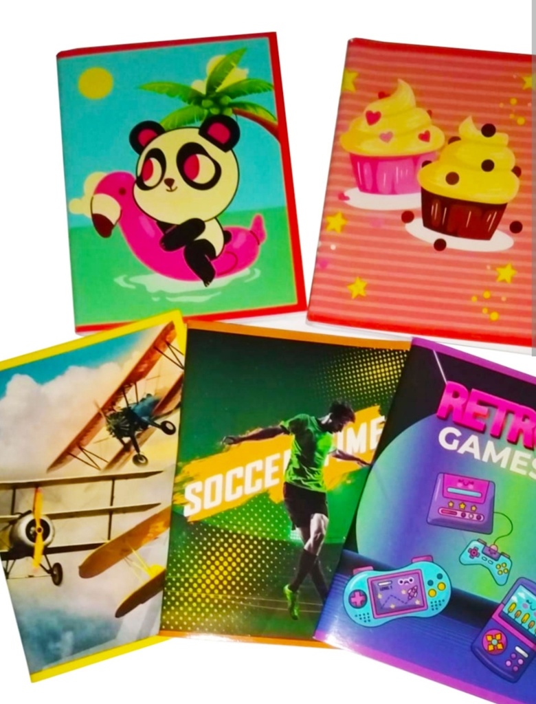 Cuaderno engrapado 100 hojas 12 u