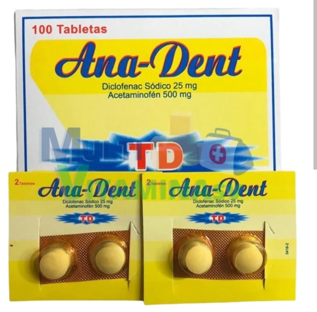 Anadent todo dolor caja 50 blister x 2