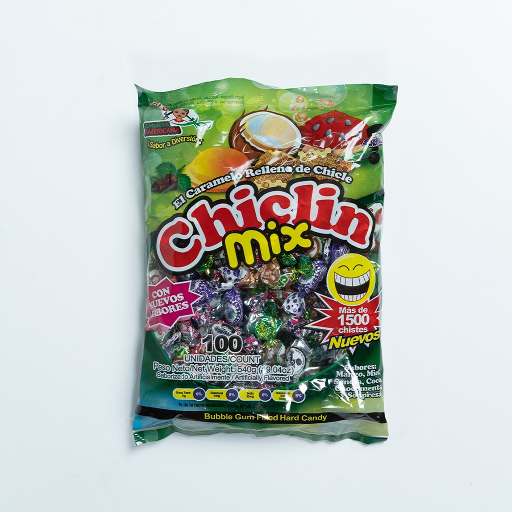 chiclin bolsa surtido100 u 