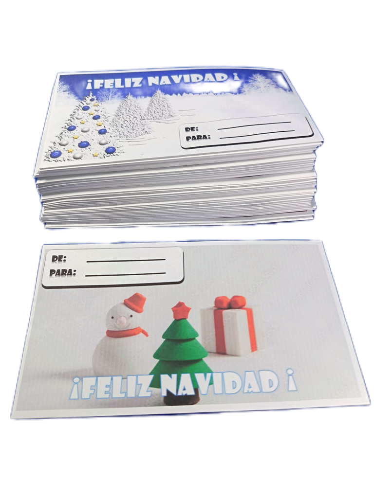 Sobre decorado navideño 25 u 