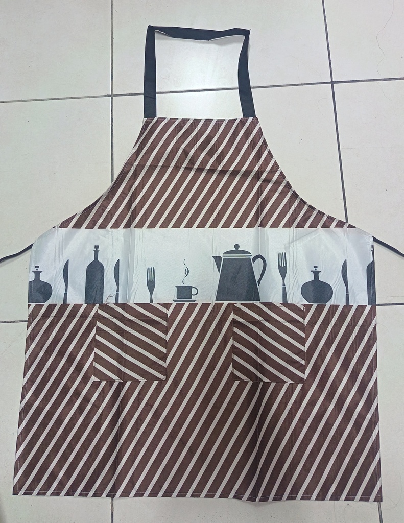 Delantal impermeable con bolsas 