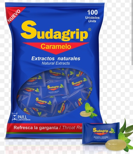 [1833430] sudagrip caramelo bolsa de 100 u