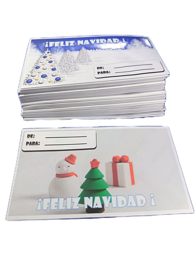 Sobre decorado navideño 25 u 